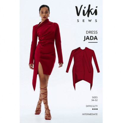 [Виктория Ракуса] Exclusive Jada dress sewing pattern. Размеры 34-52. Рост 162-168 (2023) [Vikisews]