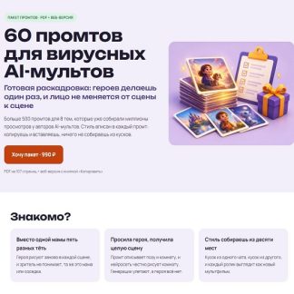 [Виктория Самутинская] Нейрокухня. 60 промтов для вирусных AI-мультов (2026)