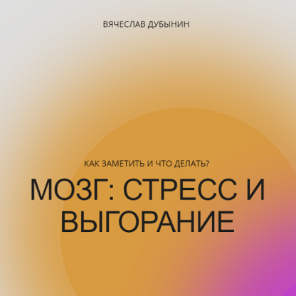 [Вячеслав Дубынин] Мозг стресс и выгорание. Как заметить и что делать (2022)