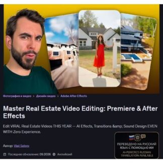 [Влад Сатеев] Мастер-монтаж видео в сфере недвижимости Premiere и After Effects (2026) [Udemy]