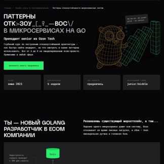 [Владимир Балун] Паттерны отказоустойчивости в микросервисах на Go (2025) [Тариф Стандарт] [Balun.Courses]