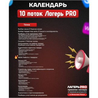 [Вячеслав Малых] Лагерь PRO 10.0 (Май 2025) [Тариф Иду один]