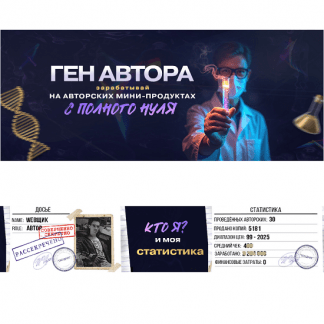 [Webщик] Ген автора зарабатывай на авторских мини-инфопродуктах (2025)